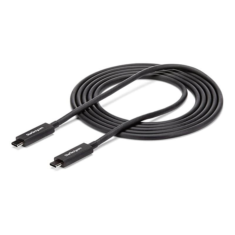 com Thunderbolt 3 Cable 6 ft 2m 4K 60Hz 40Gbps USB C to USB C Cable Thunderbolt 3 USB Type C Charger TBLT3MM2MA