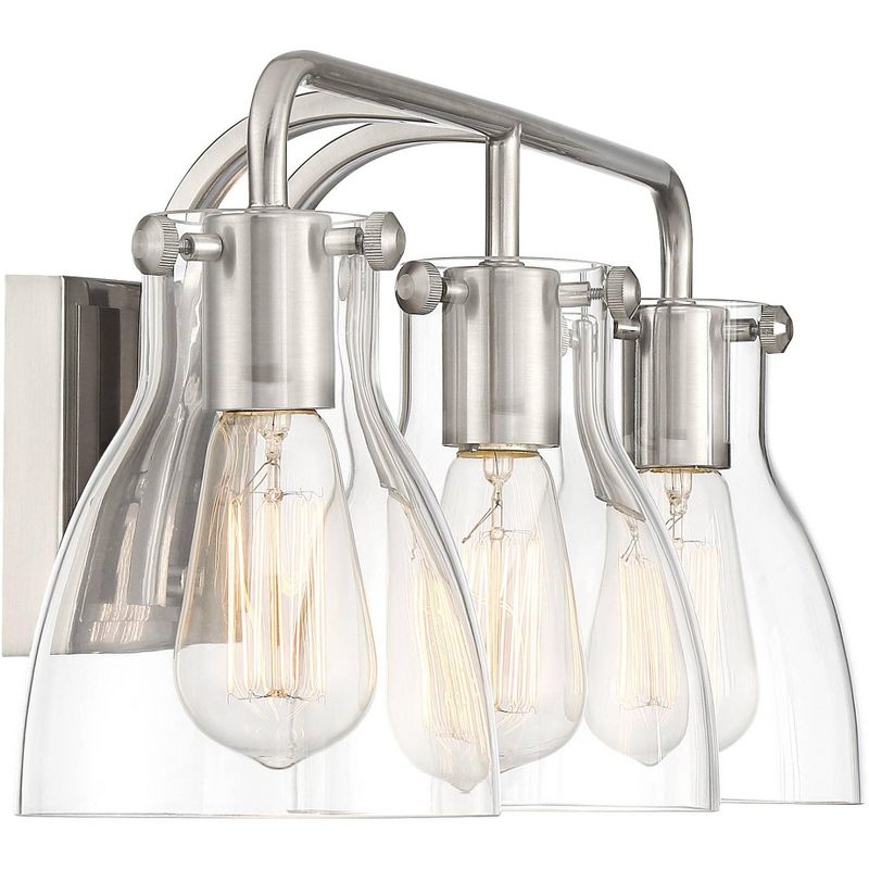 Barnes and Ivy Modern Swing Arm Wall Lamp Antique Brass Plug-In Light Fixture Taupe Fabric Bell Shade Bedroom Living Room Reading