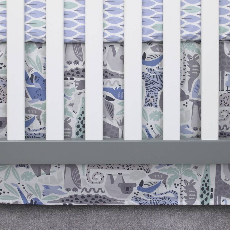 NoJo Dwellstudio Safari Skies Animal Jungle Crib Bedding Set - 3pc