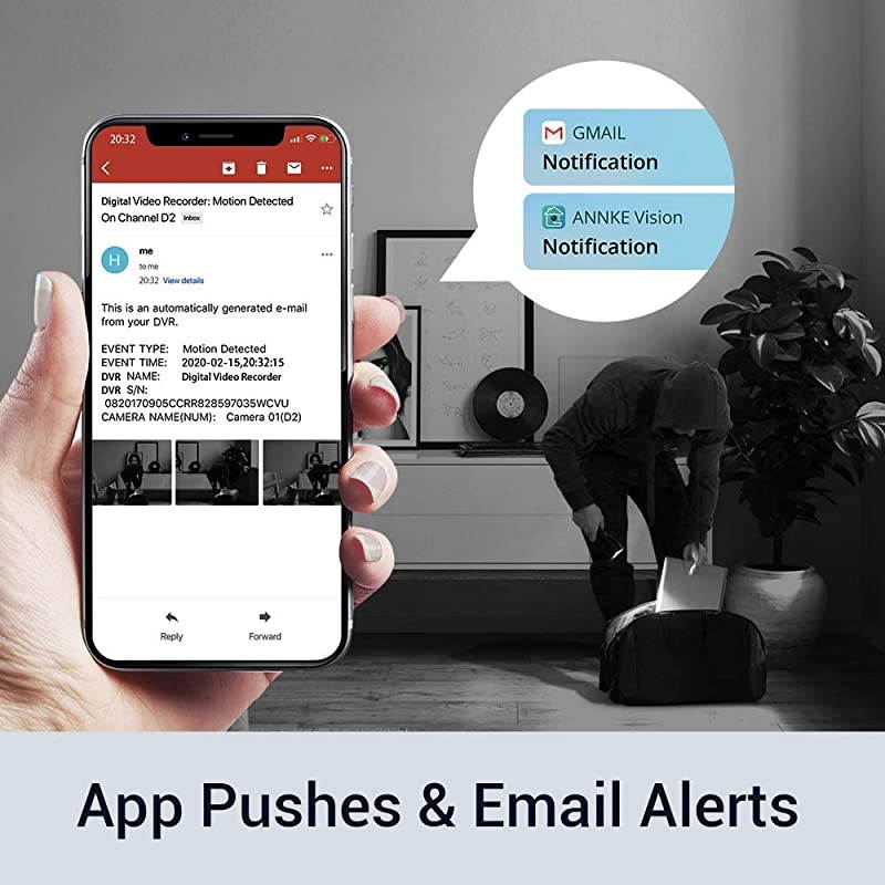 8CH 1080p Full Color Night Vision CCTV Camera System H265+ 5MP Surveillance DVR and 4pcs HD 1080p Security Cameras System for Home amp Outdoor with Smart Array LED 1 TB Hard Drive