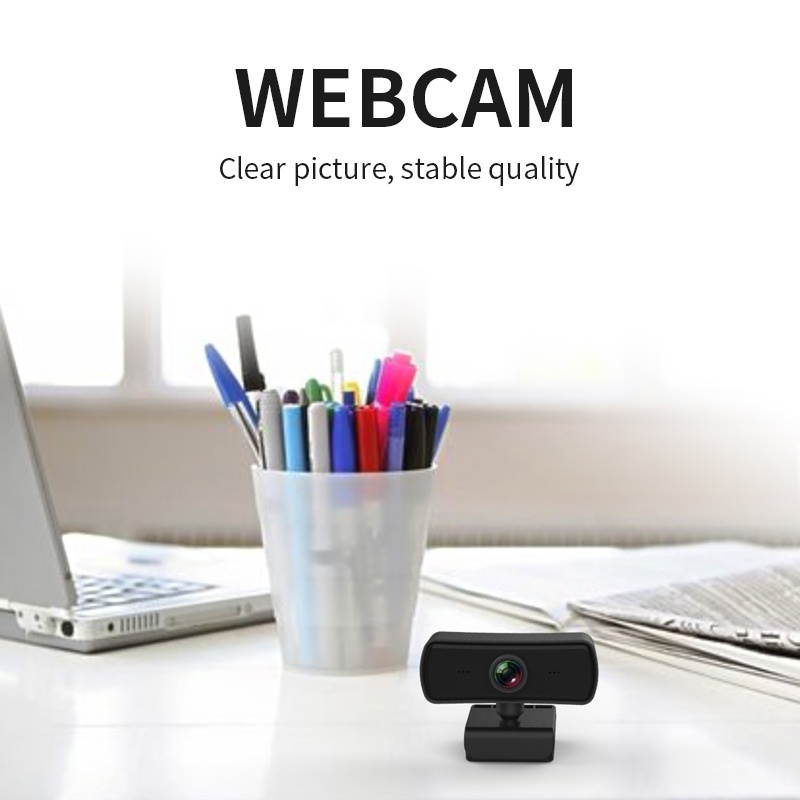 Pixels 2K Resolution Auto Focus HD 1080P Webcam 360 Rotation For Live Broadcast Video Conference Work WebCamera With Mic USB Driver-free