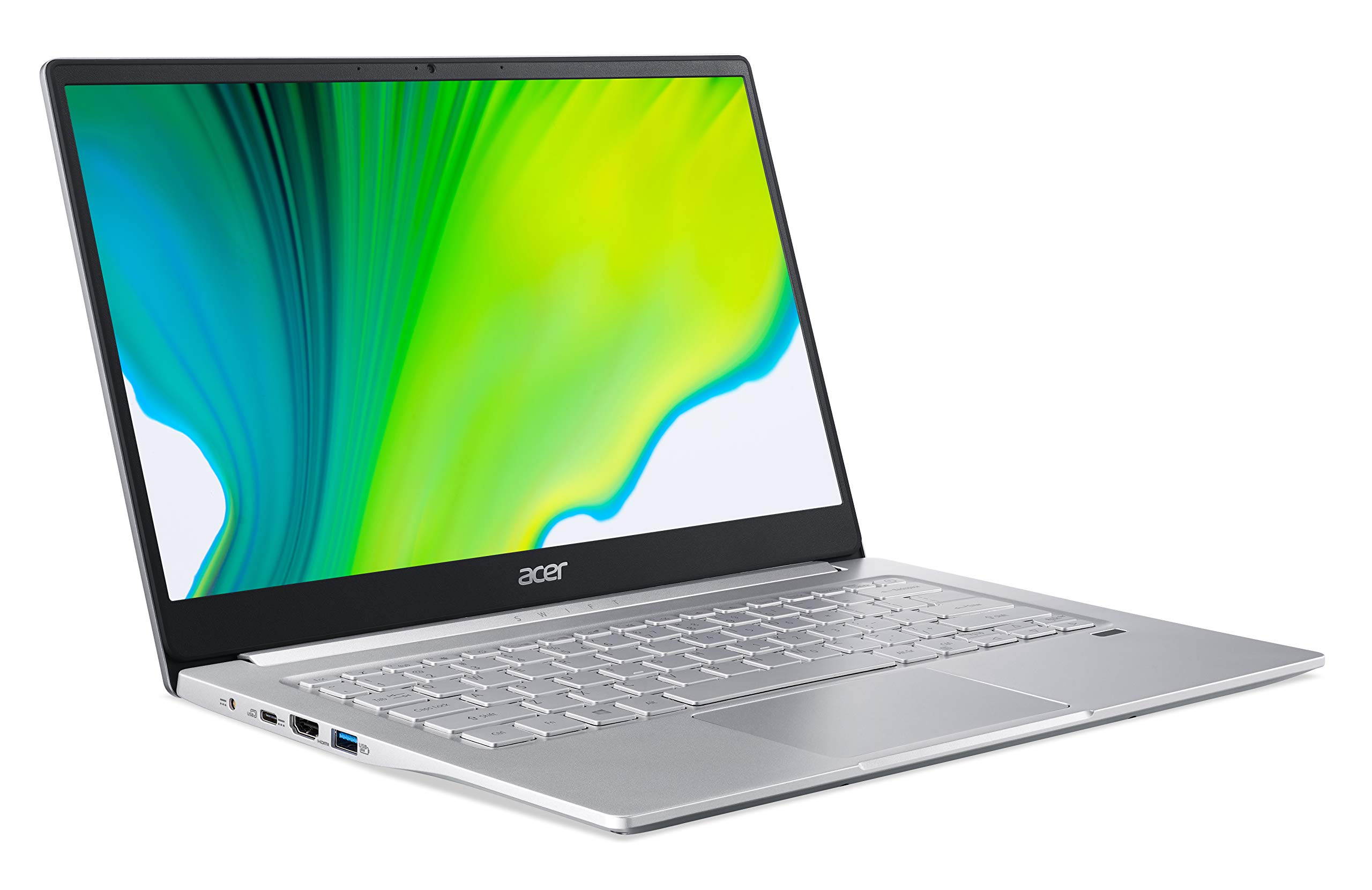 Acer Swift 3 Thin  and  Light Laptop, 14" Full HD IPS, AMD Ryzen 7 4700U Octa-Core Processor with Radeon Graphics, 8GB LPDDR4, 512GB NVMe SSD, WiFi 6, Backlit Keyboard, Finge (SF314-42-R9YN)