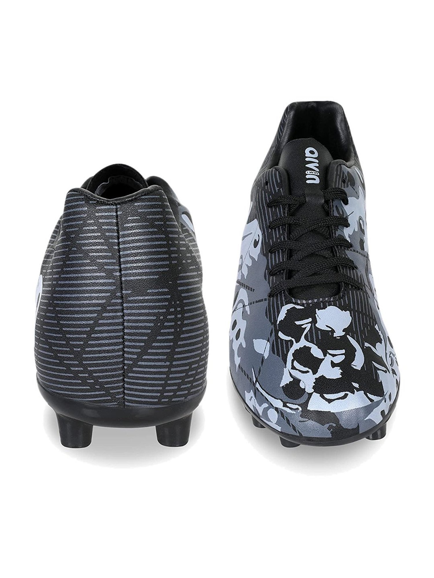 AIVIN Men's Ocean Black Football Shoes