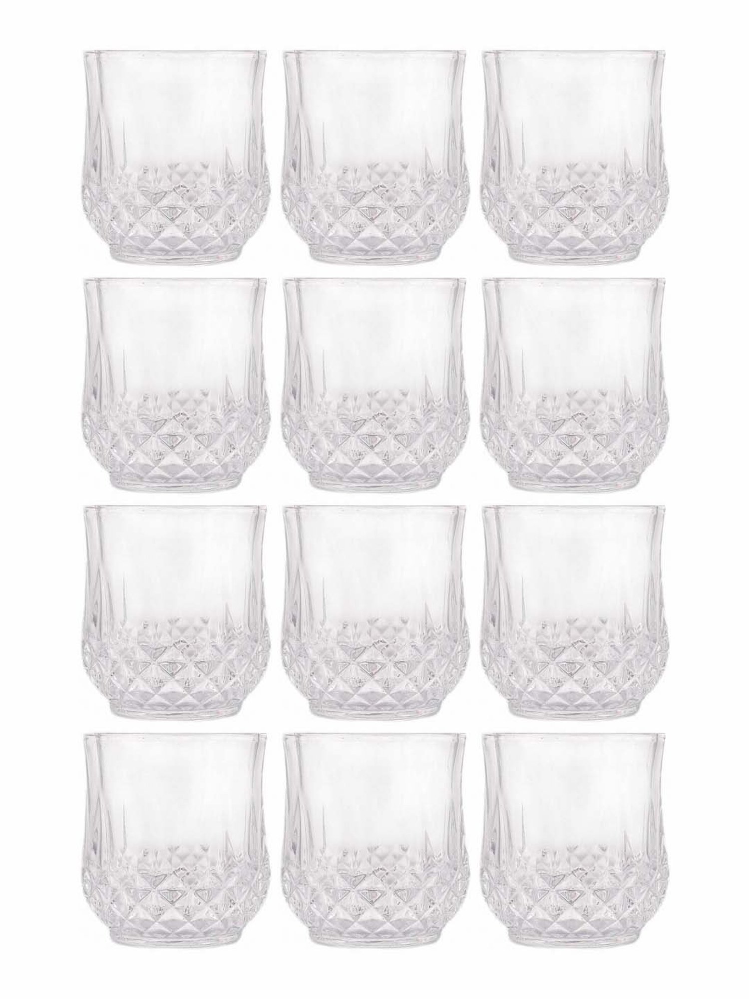 ROXX Long Champ Transparent Drinking Glasses (315 ml) - Set of 12