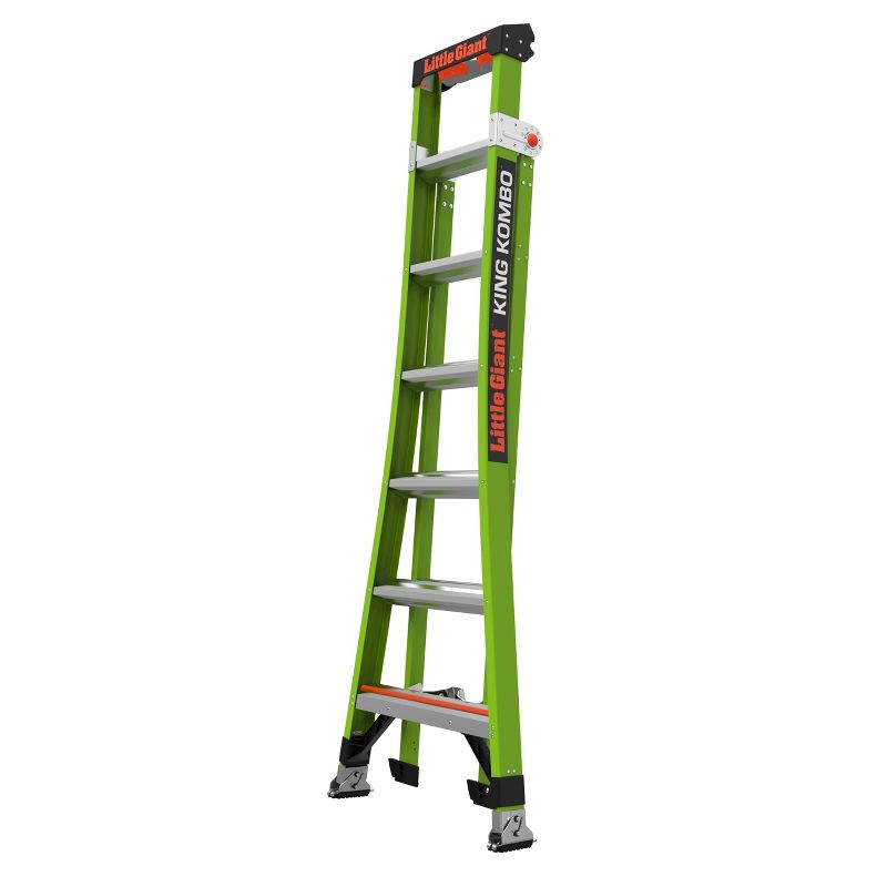 Little Giant Ladder Systems 7' ANSI Type IAA fiberglass Ladder Apple Green