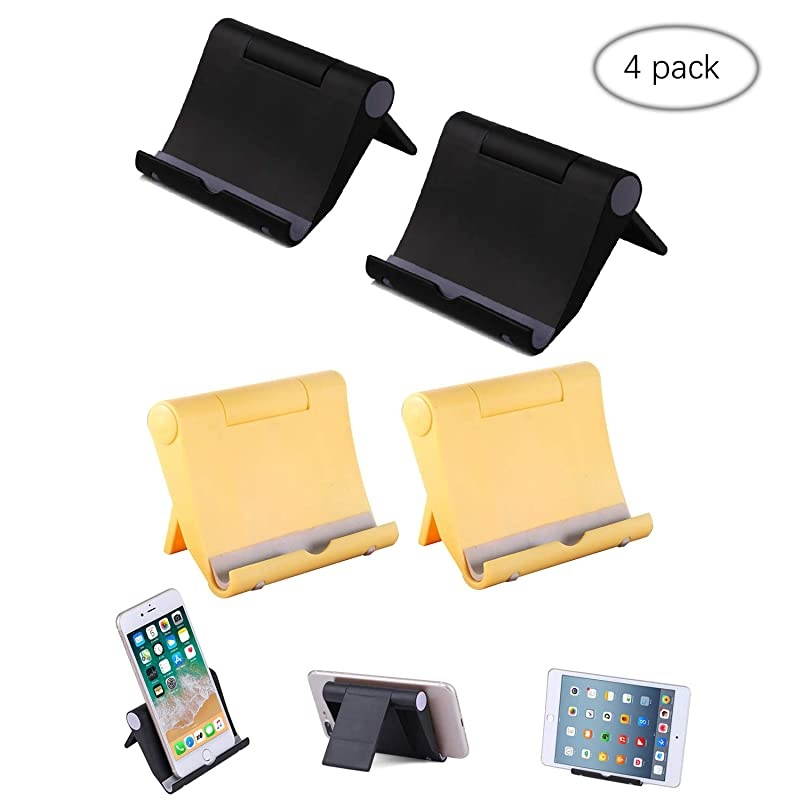 Phone Stand, 4 Pack Multi-Angle Cell Phone Stand Tablet Stand Universal Smartphones for Holder Tablets(6-11"), e-Reader, Compatible Phone XS/XR/11/11pro/11pro max/10/10 max , Galaxy S10/S20