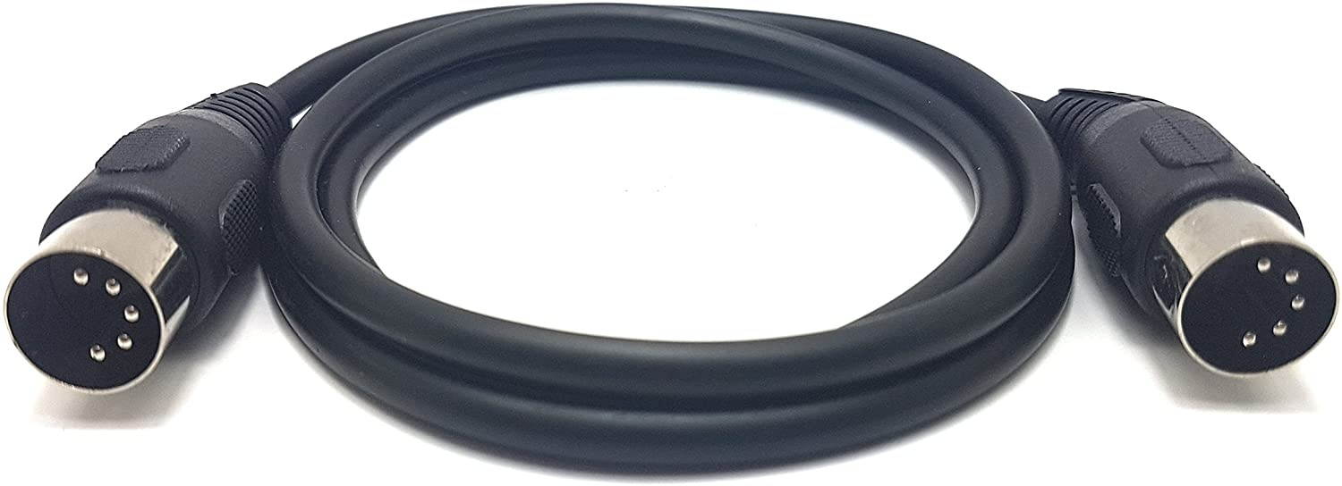 MainCore 1m long 5-pin Midi to 5-pin Midi Audio Cable lead Cord