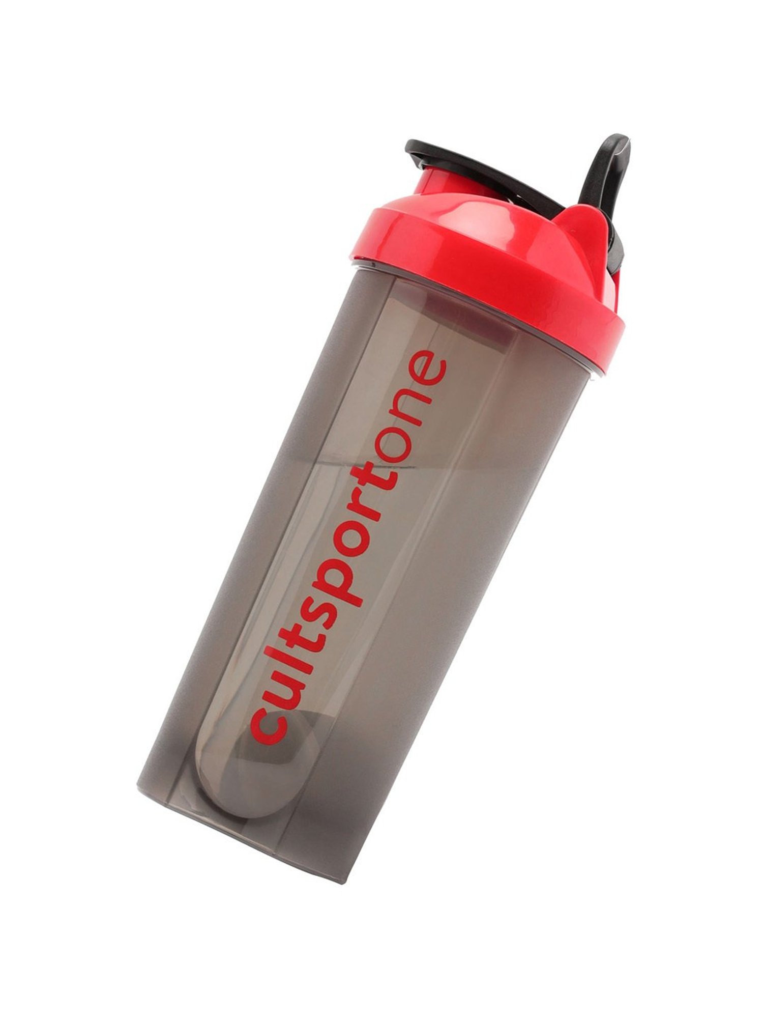 Cultsportone Spill Proof Flip Top Shaker with Blender Ball (Red)