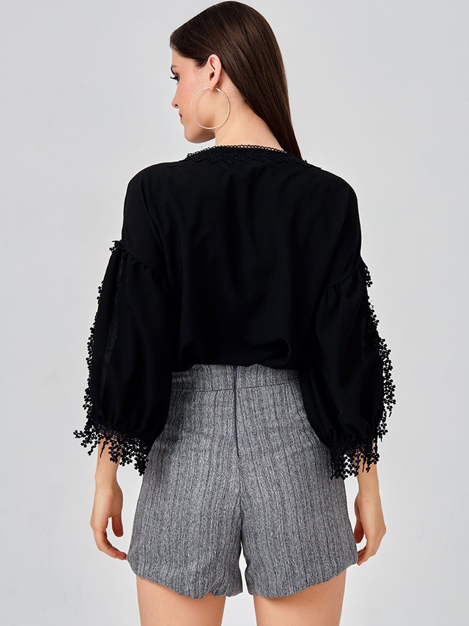 ISU Grey Self Pattern Shorts