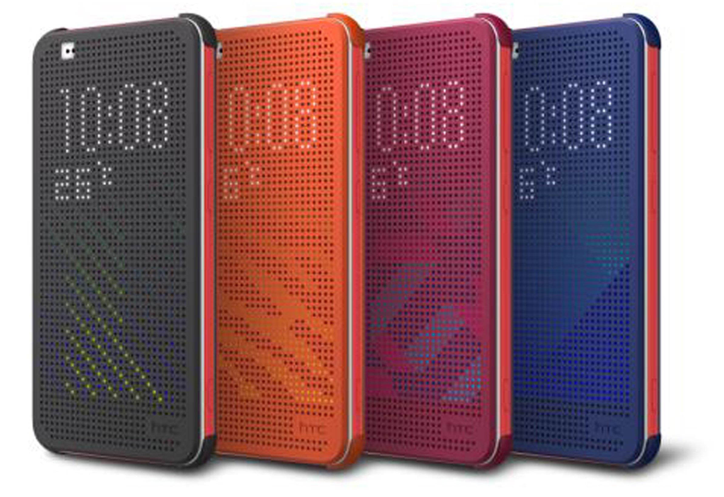 HTC Desire Eye Protective Dot View Folio Cover - Blue