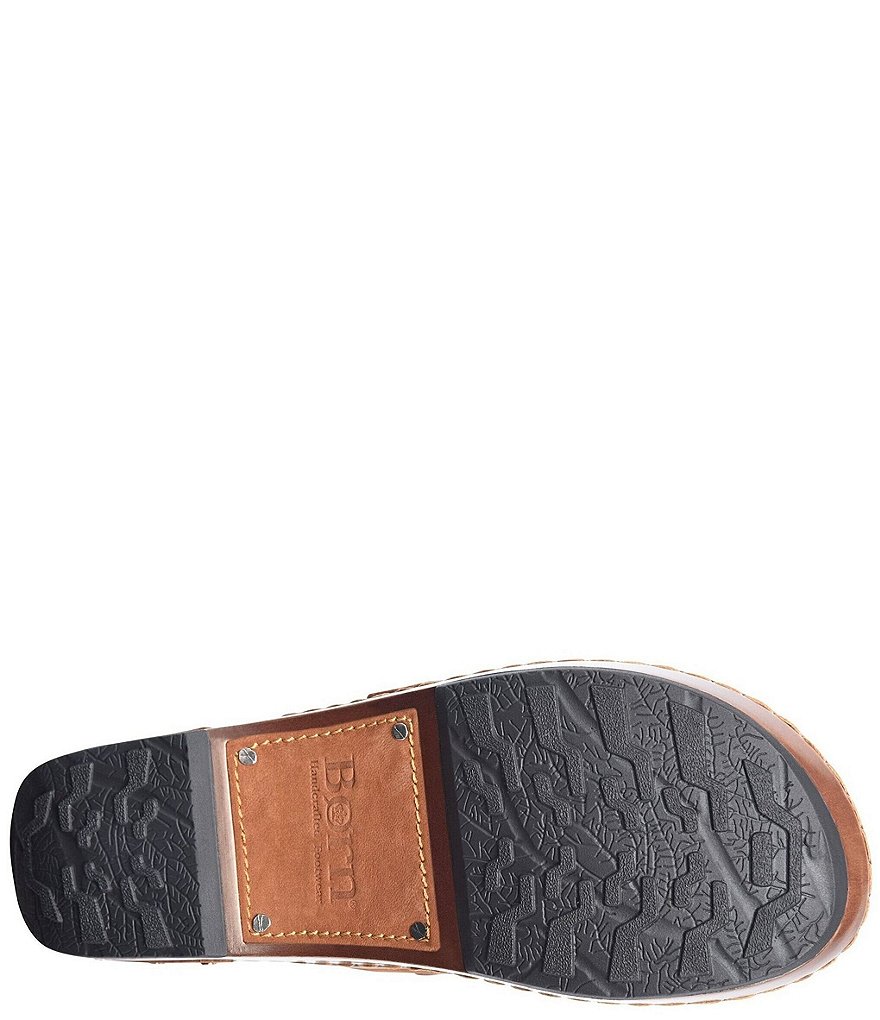 Born Banyan Suede Buckled Strap Suede Leather Clogs