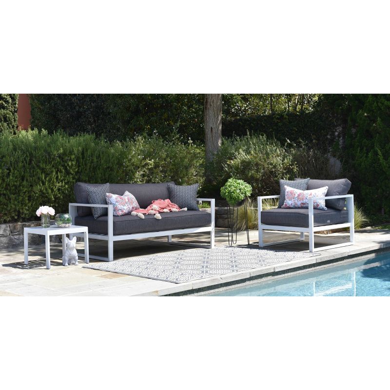Paloma Outdoor Sofa - White - Adore Decor