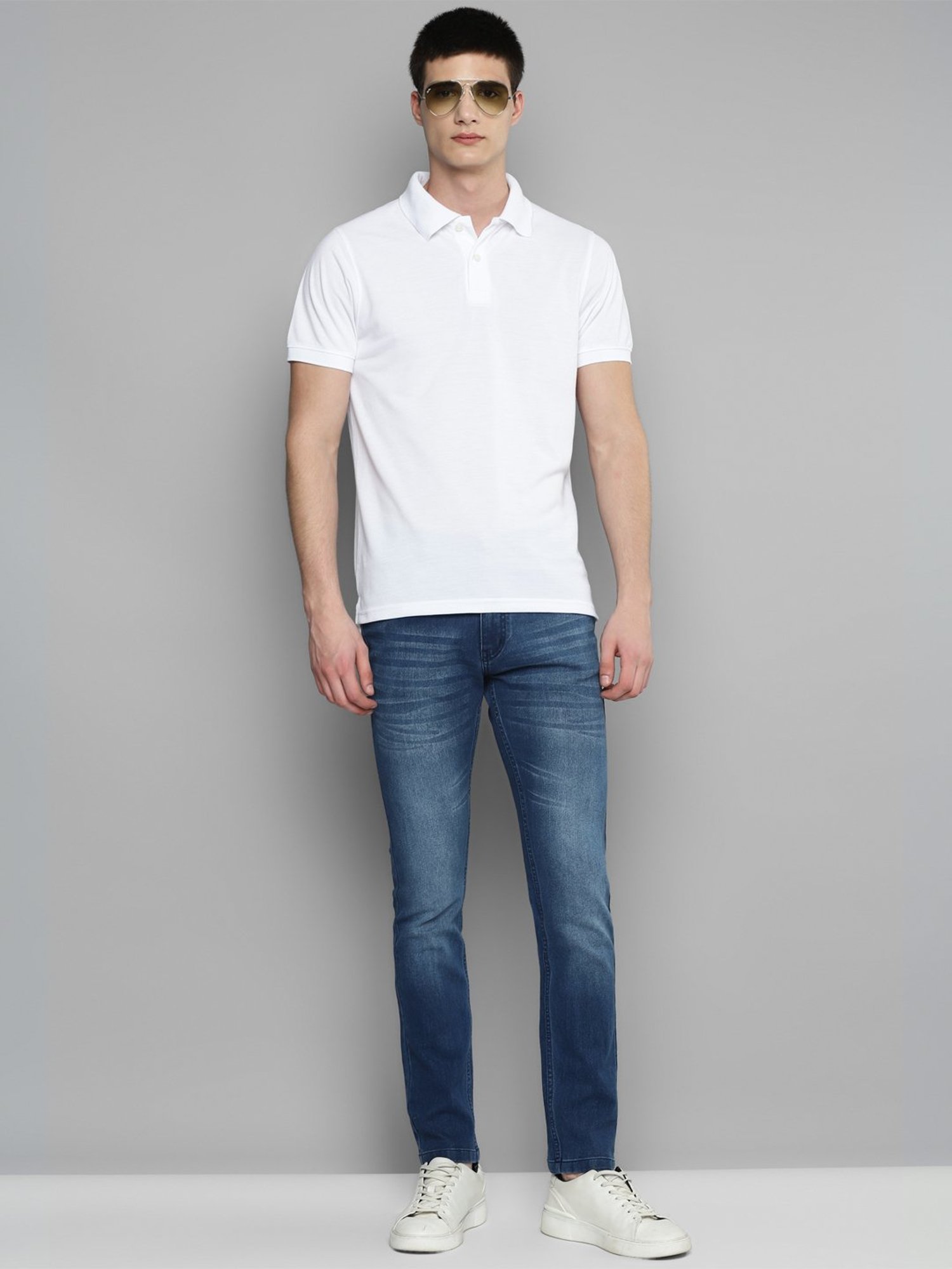 Allen cooper Blue Regular Fit Jeans