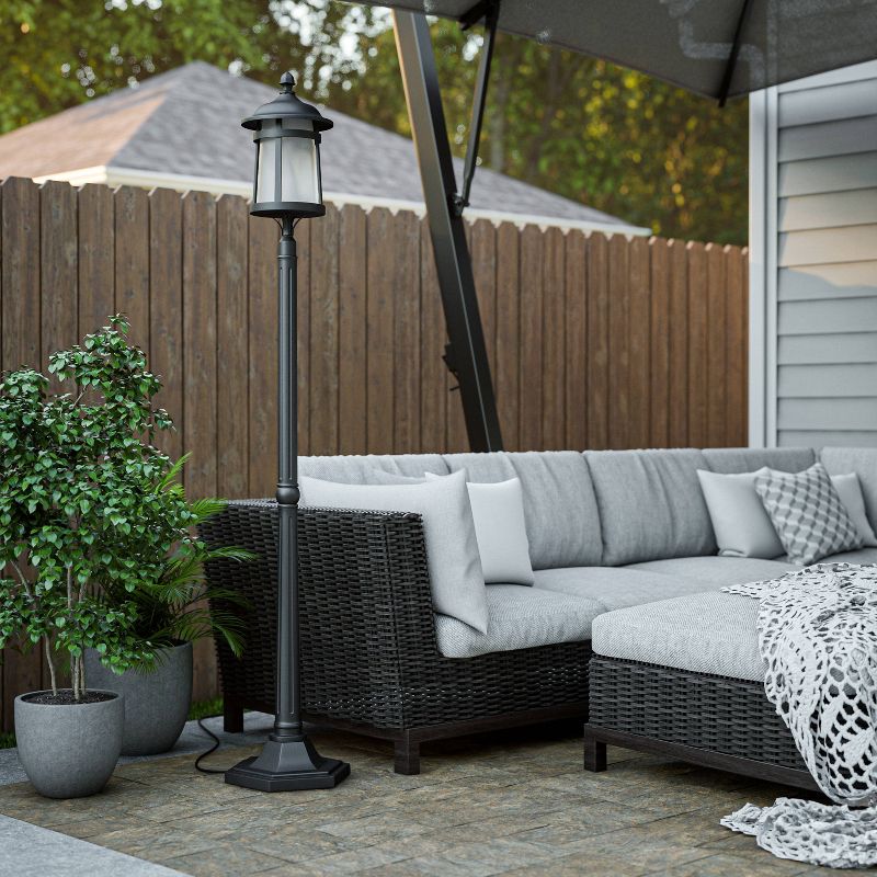 Outdoor Lantern Kenroy Black Aluminum