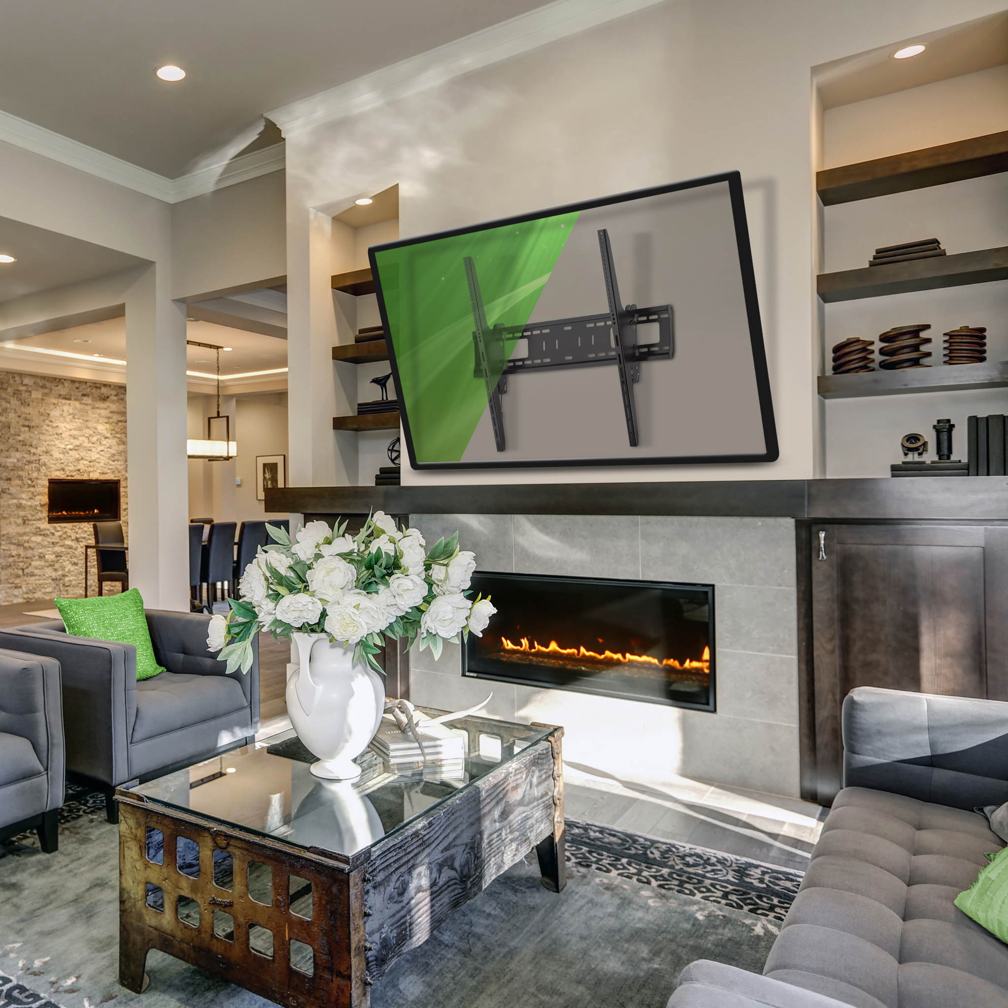 Apex by Promounts Extra Large Tilt TV Wall Mount for 60-100"