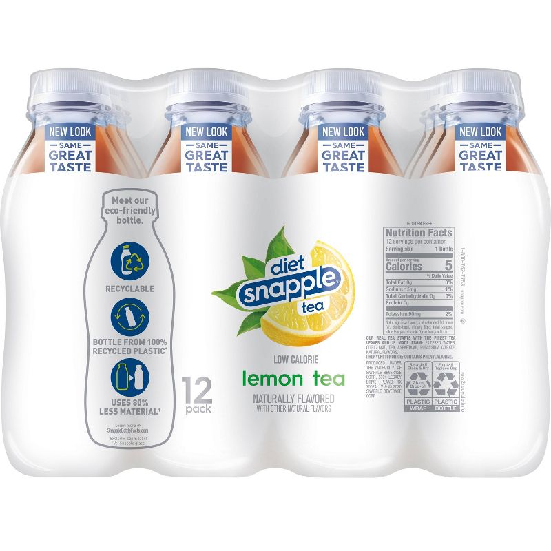 Diet Snapple Lemon Tea - 12pk/16 fl oz Bottles