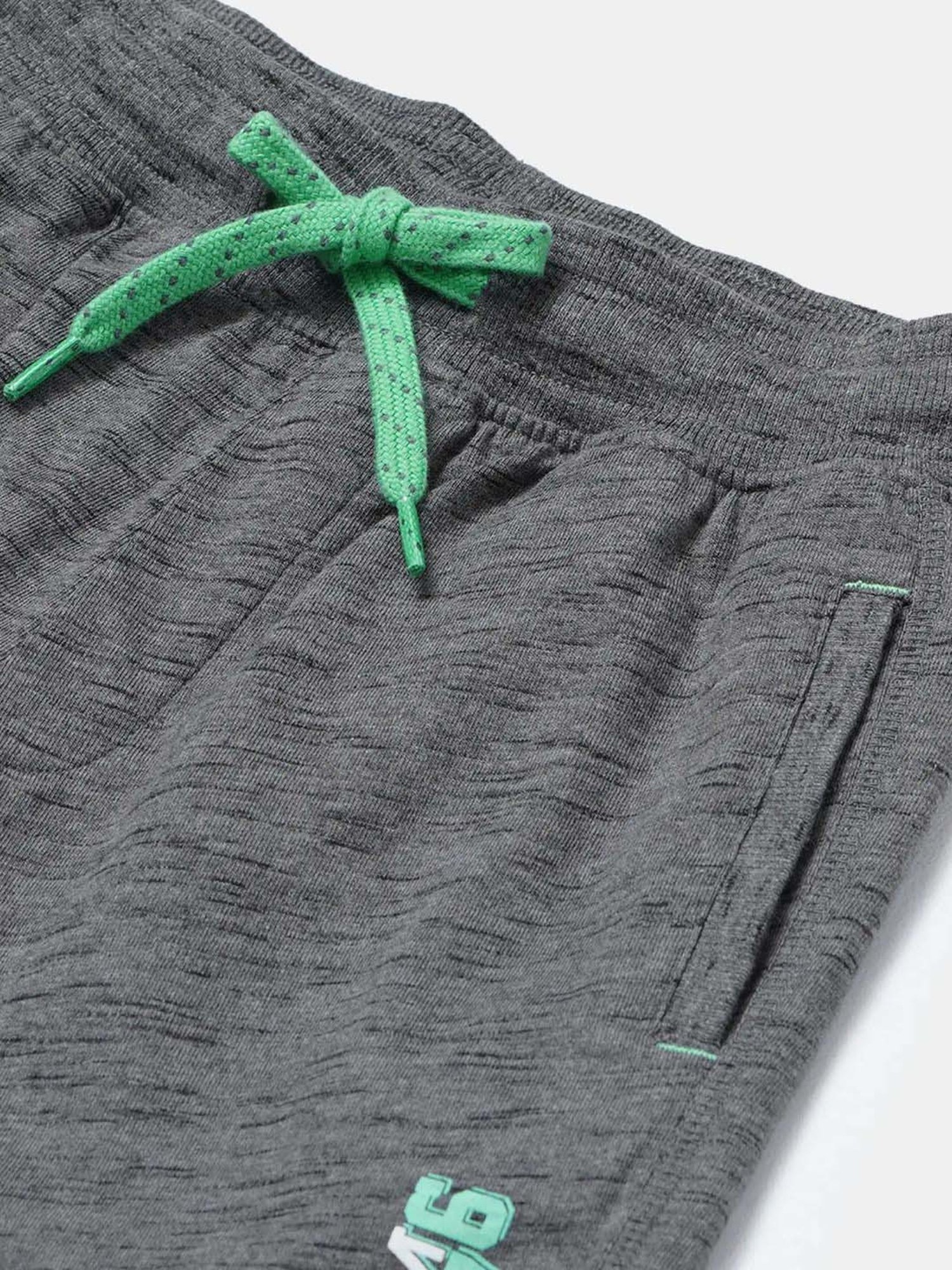 Jockey Kids Deep Grey Textured Shorts