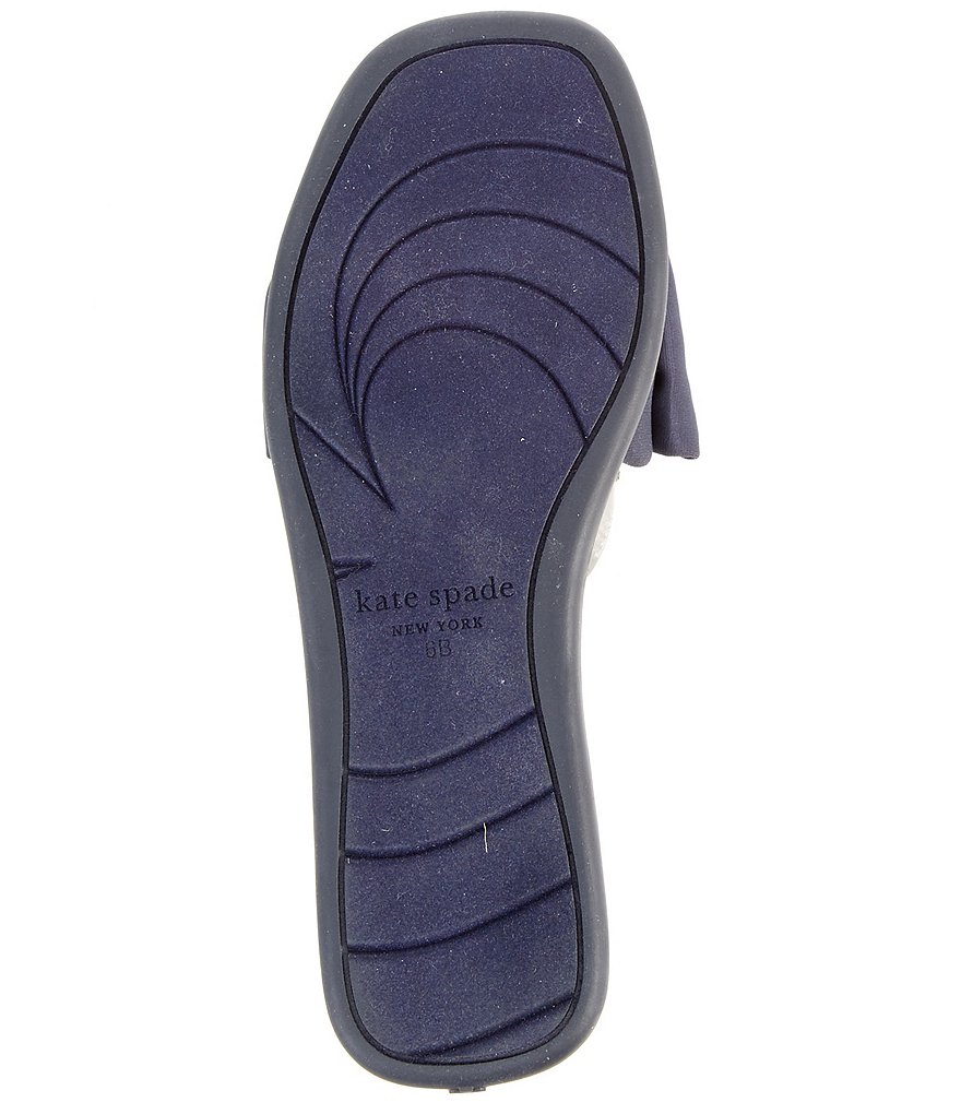 kate spade new york Bikini Fabric Bow Slides