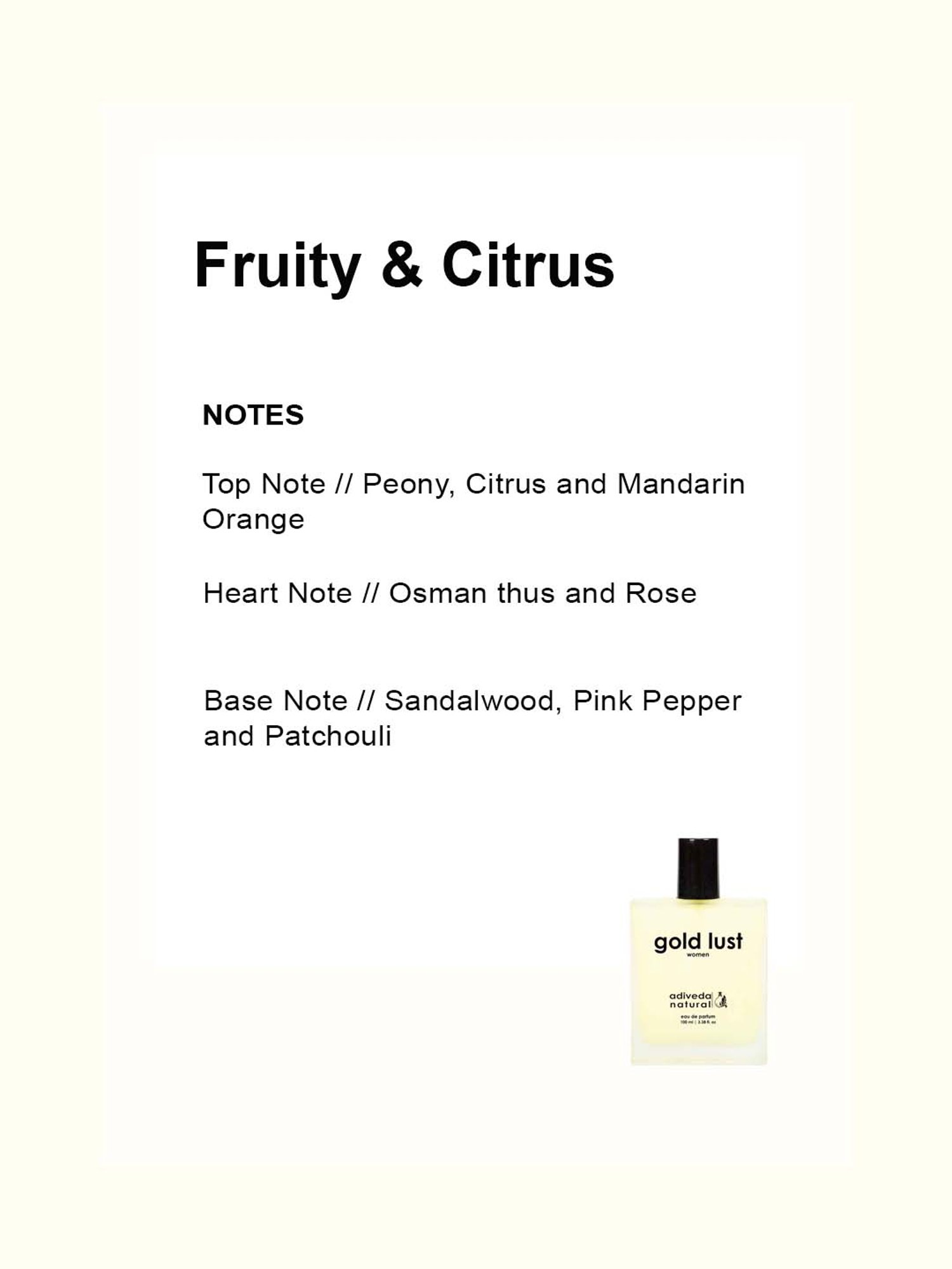 Adiveda Natural Gold Lust EDP - 100 ml