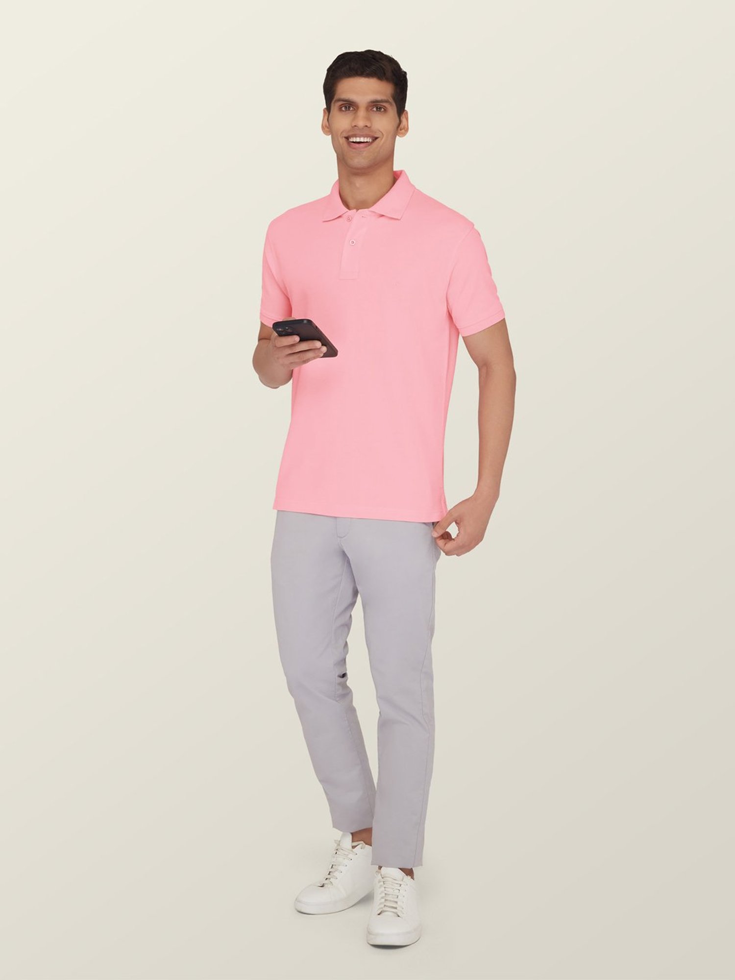 XYXX Light Pink Polo T-Shirt