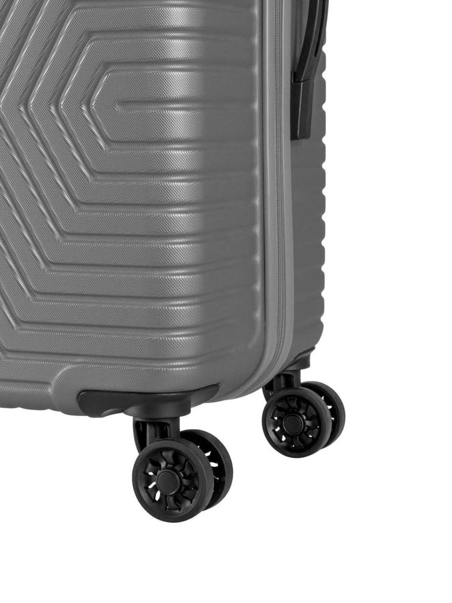 American Tourister Ellen Grey Textured Hard Medium Trolley Bag - 46 cm