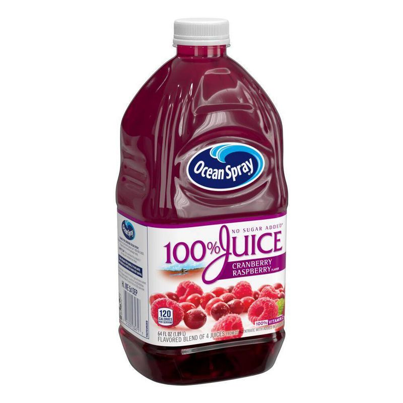 Ocean Spray 100% Cran-Raspberry Juice - 64 fl oz Bottle