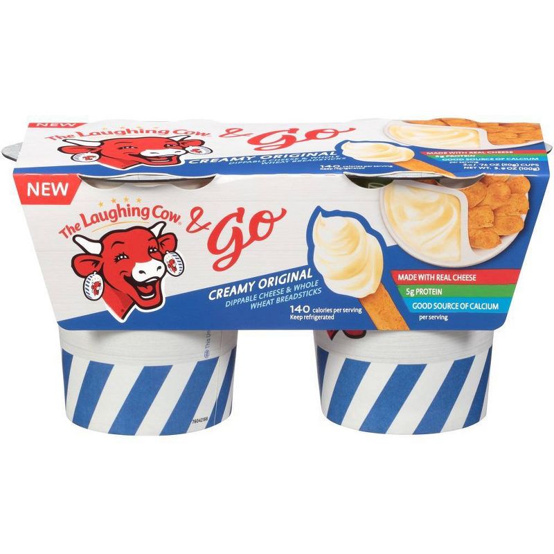 The Laughing Cow Cheese & Go Original Swiss - 2ct