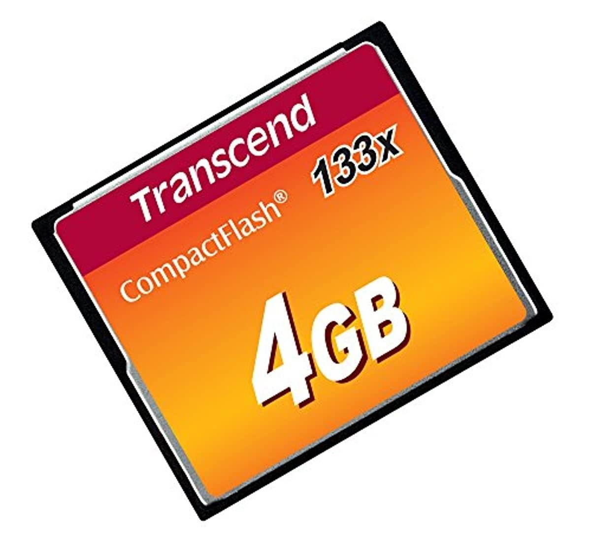 Transcend 4 GB 133X CompactFlash Memory Card TS4GCF133