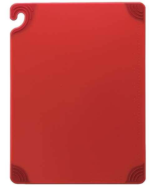SAN JAMAR CBG182412RDGR Cutting Board,18x24,Red