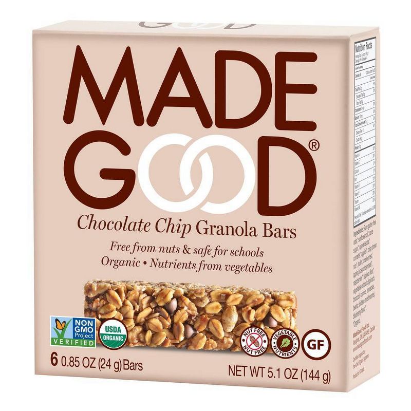 MadeGood Chocolate Chip Granola Bars - 6ct