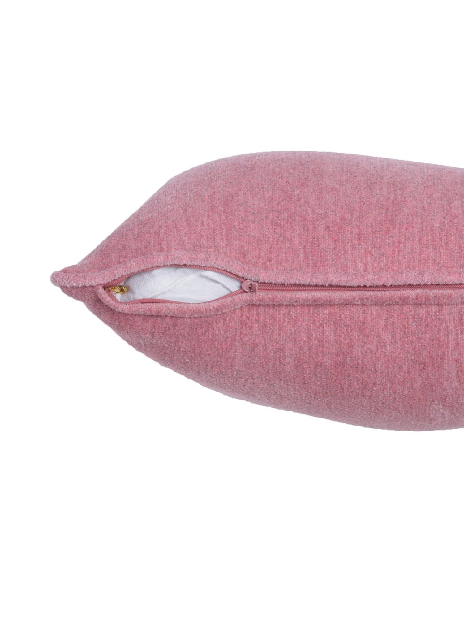 Maspar Colorart Charlotte Solid Pink 110 TC Cotton Blend Cushion Cover