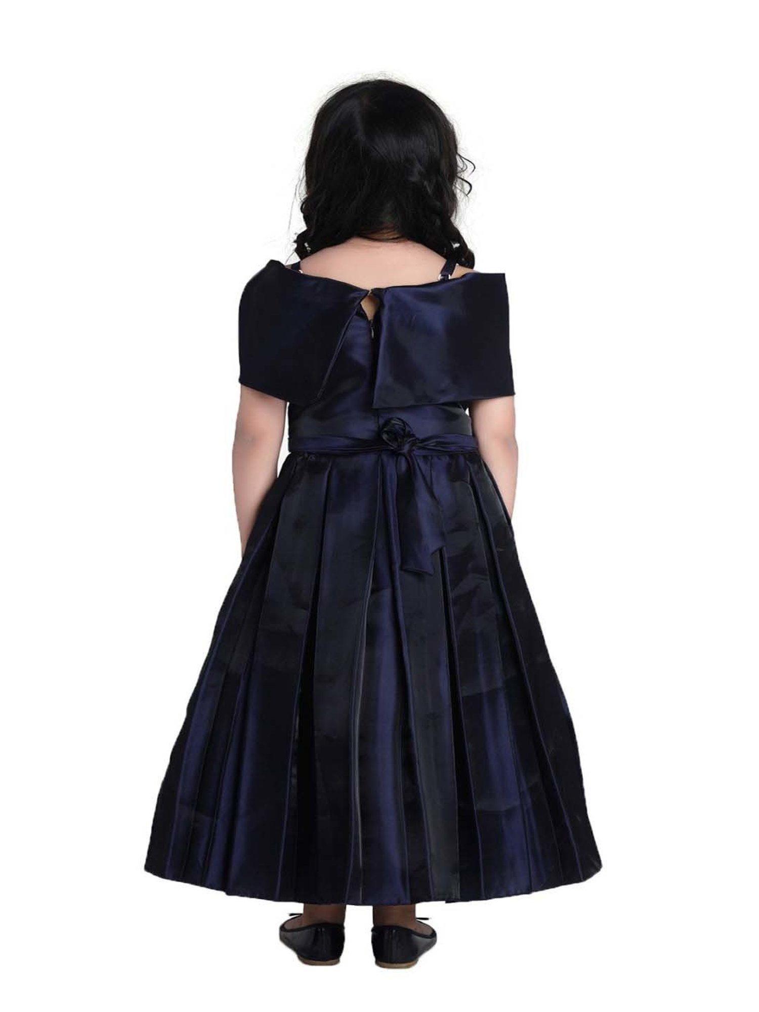 AJ Dezines Kids Navy Regular Fit Gown