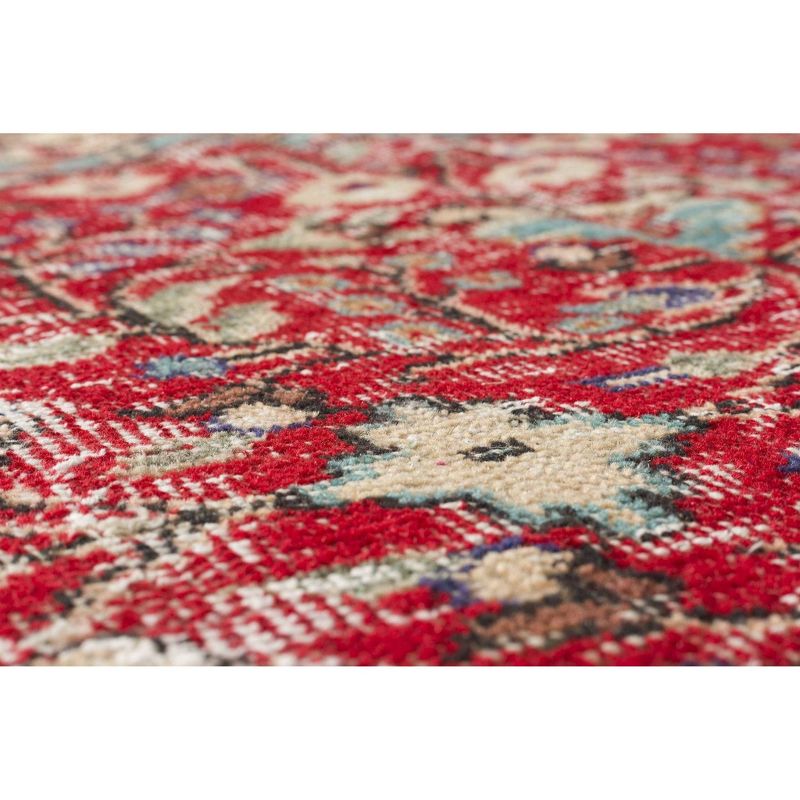 4'11"x8'2" Vintage One-of-a-Kind Gislain Rug Red - Revival Rugs