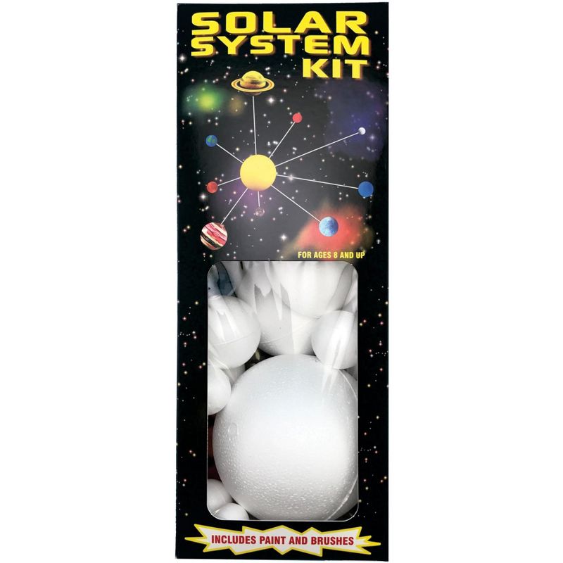 SmoothFoam Solar System Kit W/Paint & Brushes-Unpainted