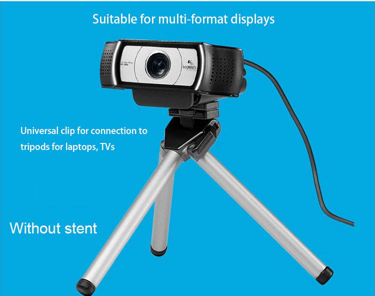 Original Logitech C930c HD Smart 1080P Webcam with Cover for Computer Zeiss Lens USB Video camera 4 Time Digital Zoom chatcam Desktop or Laptop Computer Webcam Video Web cam