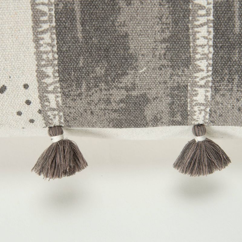 20"x20" Panel Polyester Filled Pillow Charcoal - Donny Osmond Home