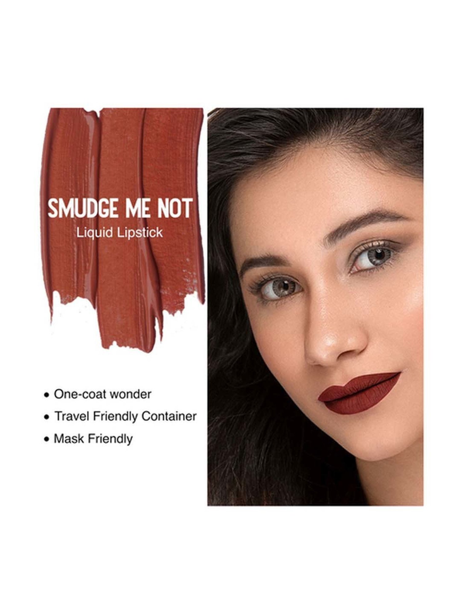 Sugar Cosmetics Smudge Me Not Liquid Lipstick 21 Aubergine Queen - 4.5 gm