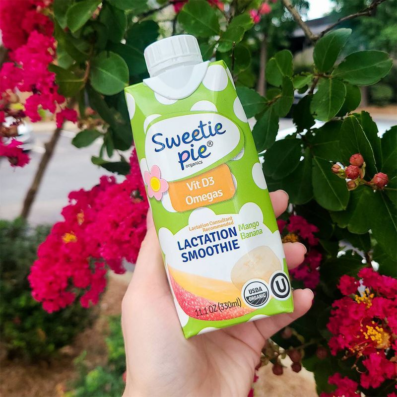 Sweetie Pie Organics Lactation Smoothie Tropical Flavor - 11.1oz/4ct