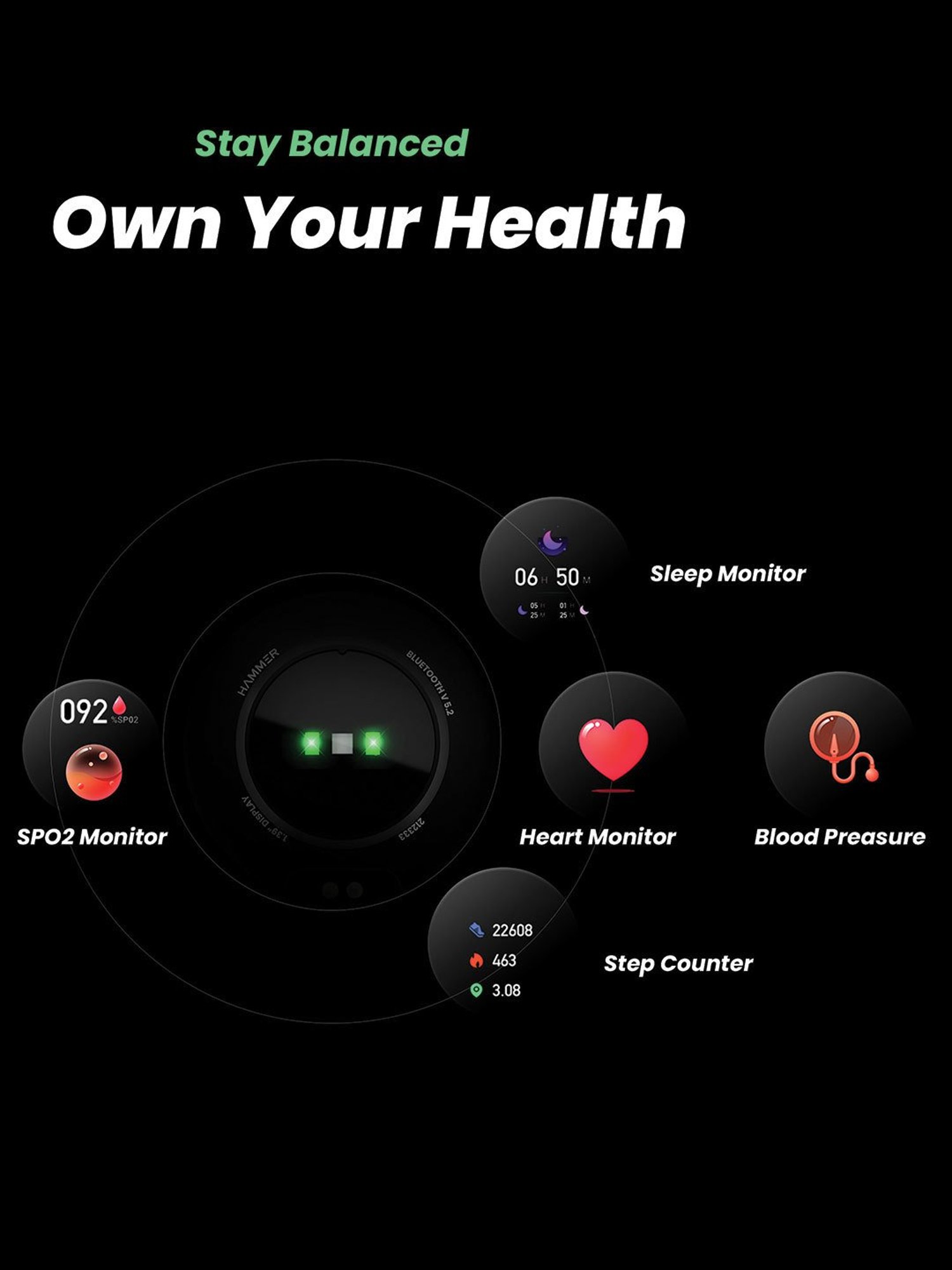 I Kall W1 Smartwatch (Black)