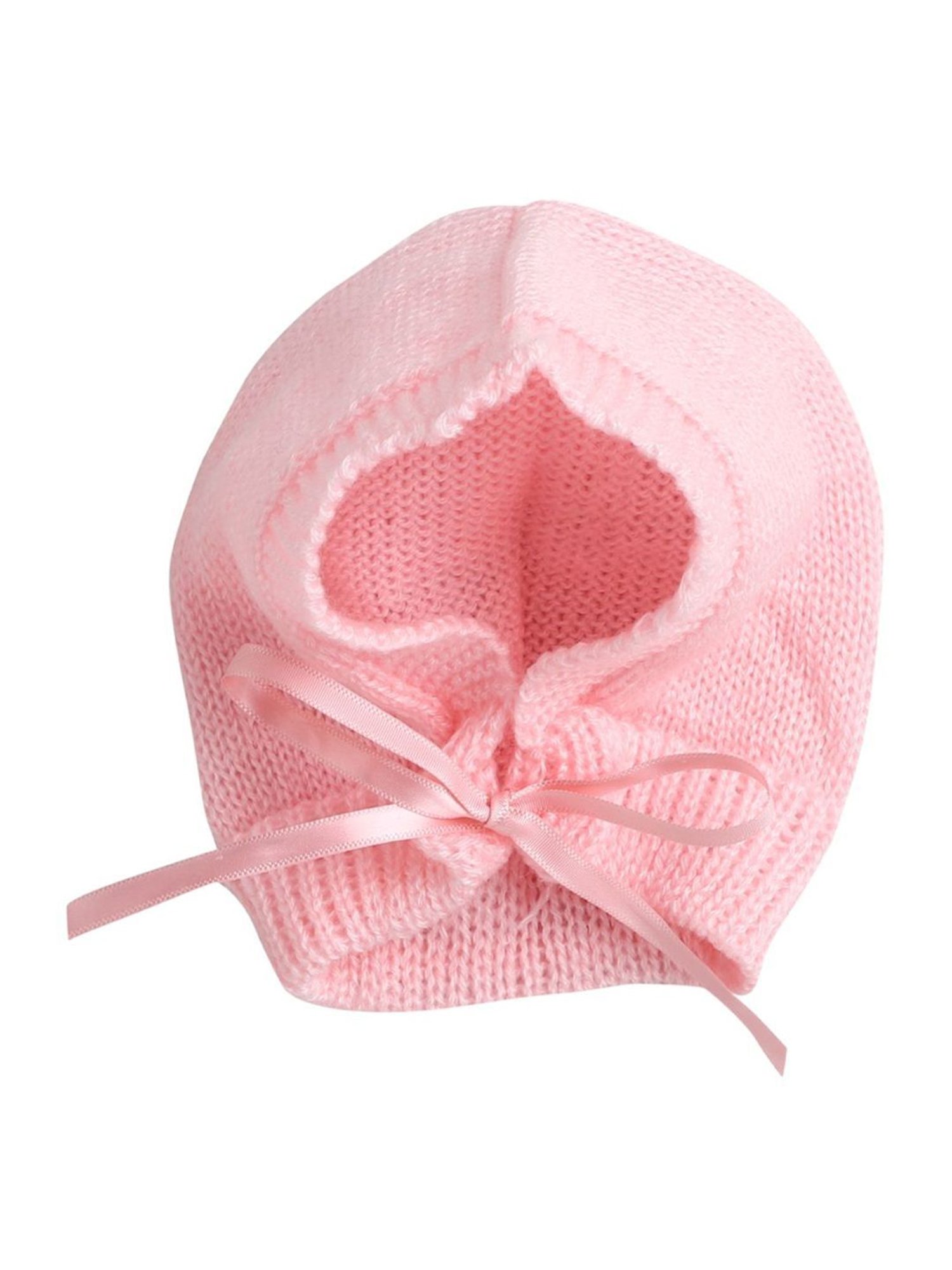 Little Angels Kids Pink Textured Pattern Full Sleeves Sweater Set