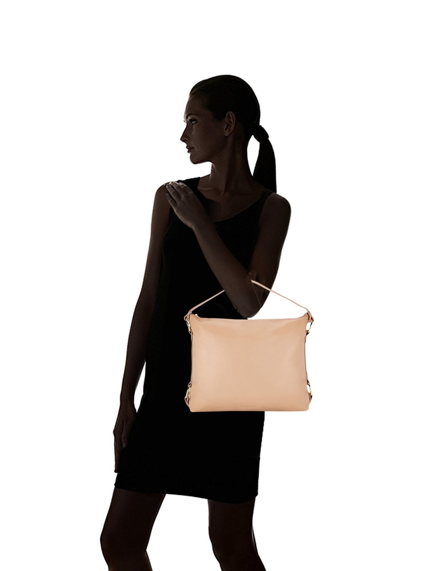 Giordano Beige Solid Handbag