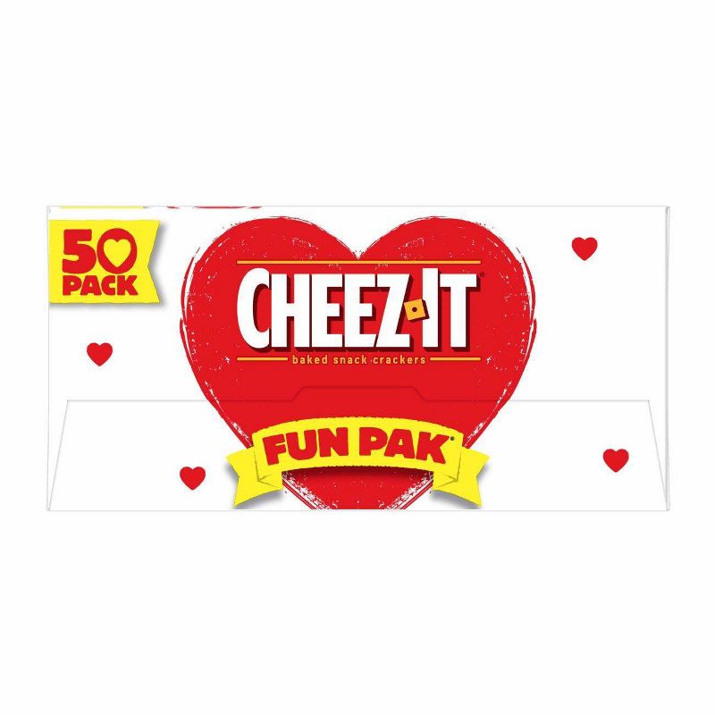 Cheez-It Valentine's Fun Pak Baked Cheese Crackers - 50ct