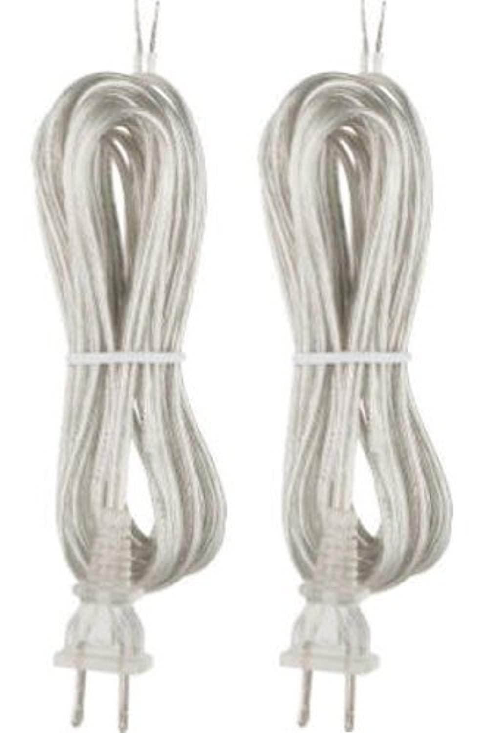 westinghouse 7009800 pack of 2 spt-2 cord sets 8-feet; silver