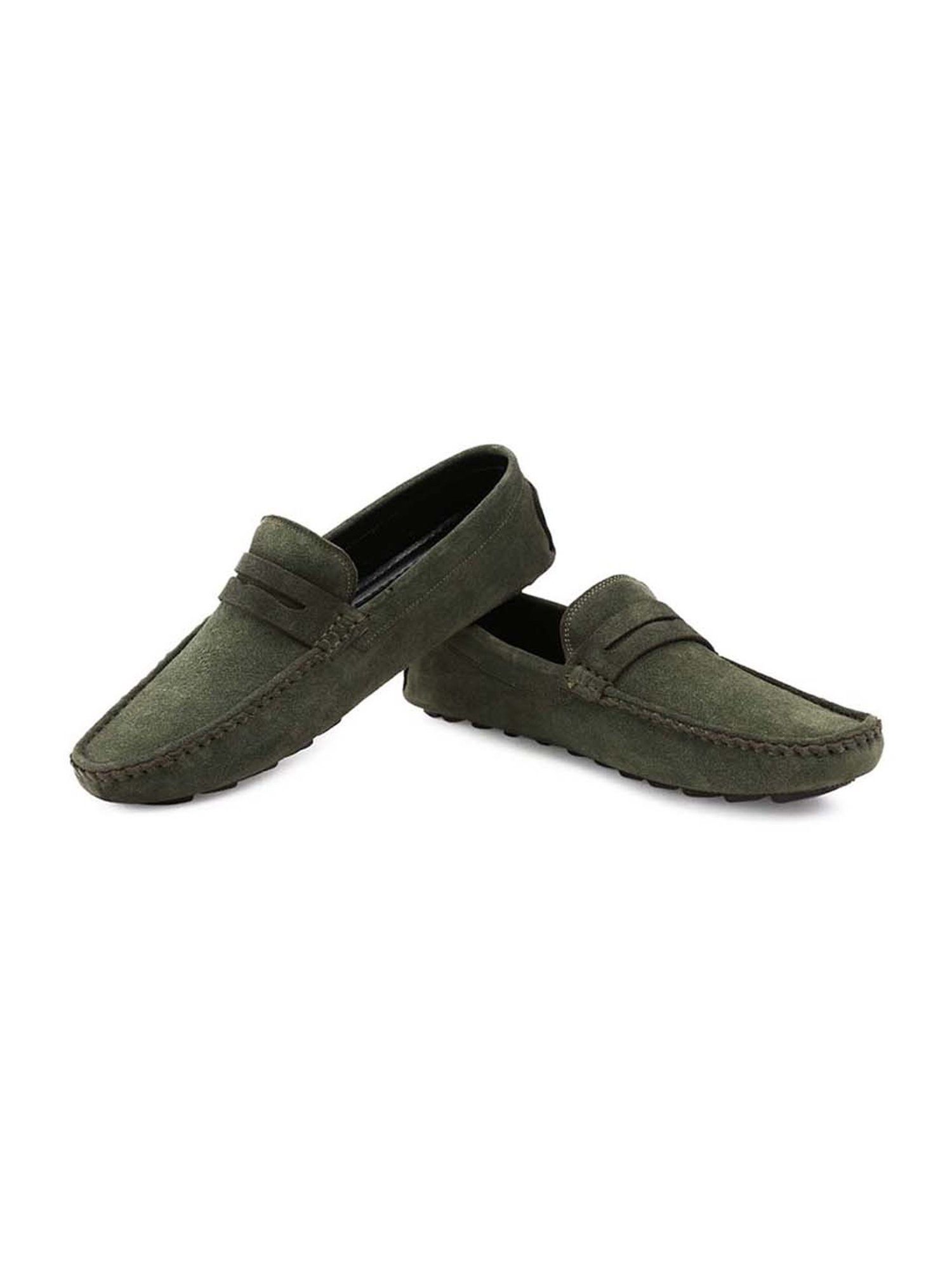 Louis Stitch Men's Seaweed Green Casual Loafers