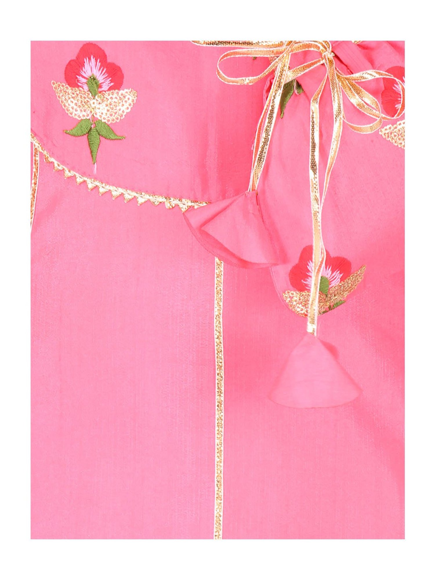 VASTRAMAY Kids Blue & White Cotton Over Dyed Kurta Set