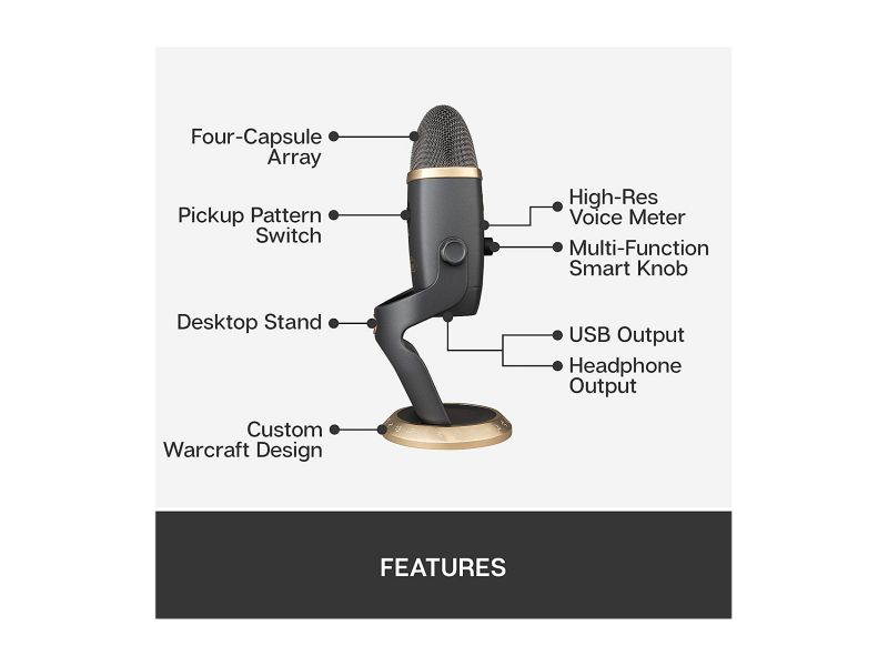 Blue Yeti USB Microphone - Blackout