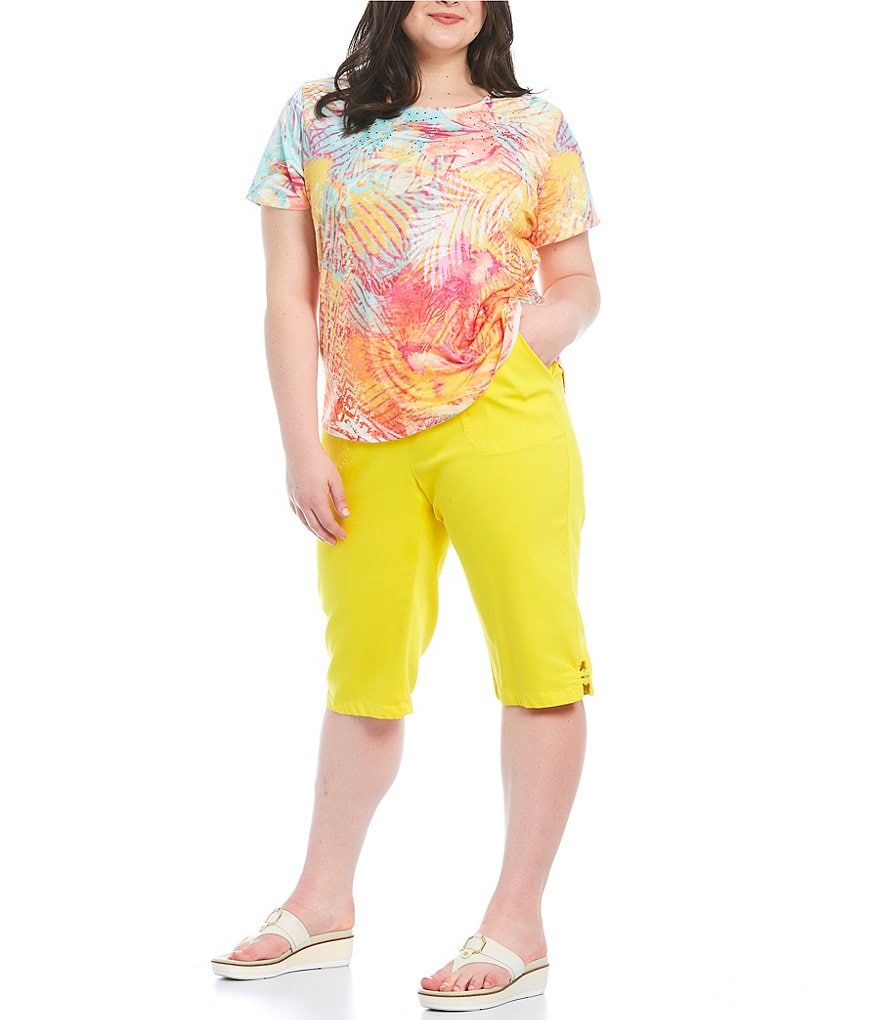 Vince Camuto Plus Size Tencel Drawstring Shorts