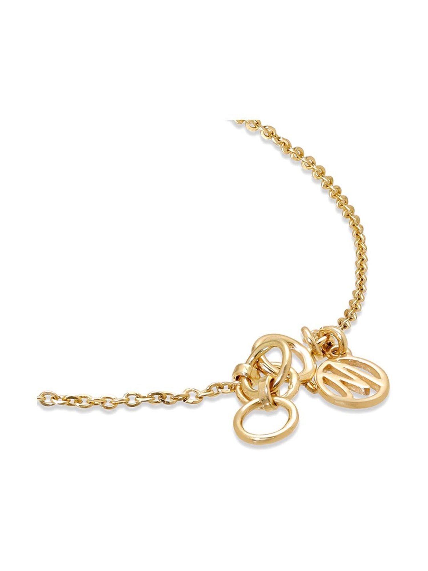 Mia by Tanishq Cupid Charm 14k Gold & Diamond Bracelet for Women