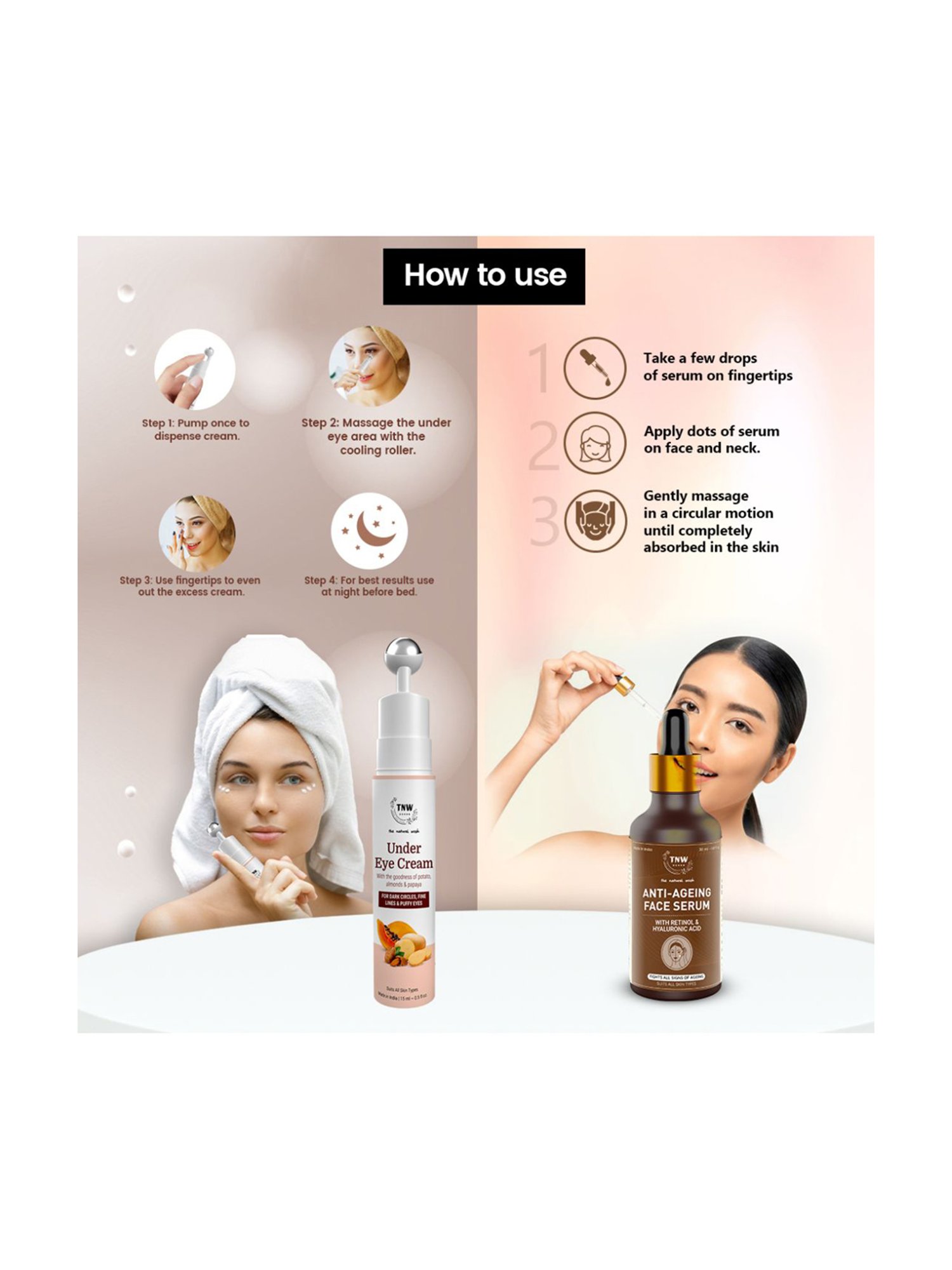 TNW-The Natural Wash Anti Ageing Serum & Under Eye Cream