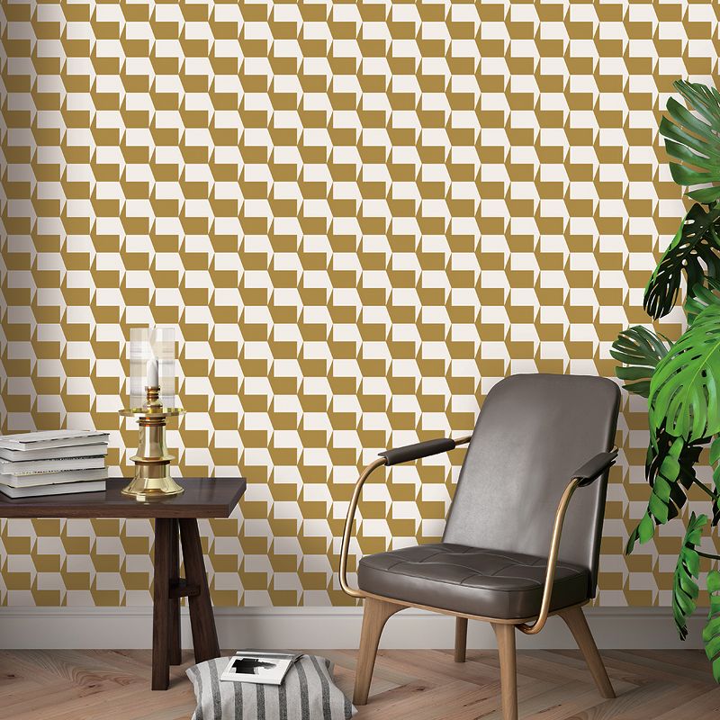 Gio Marigold Self Adhesive Removable Wallpaper Gold Tempaper